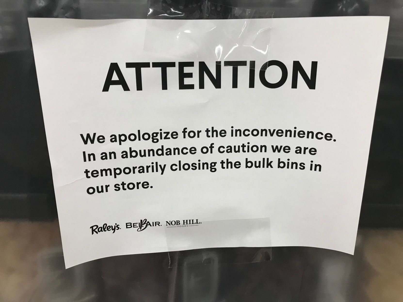 Raley's bulk bins